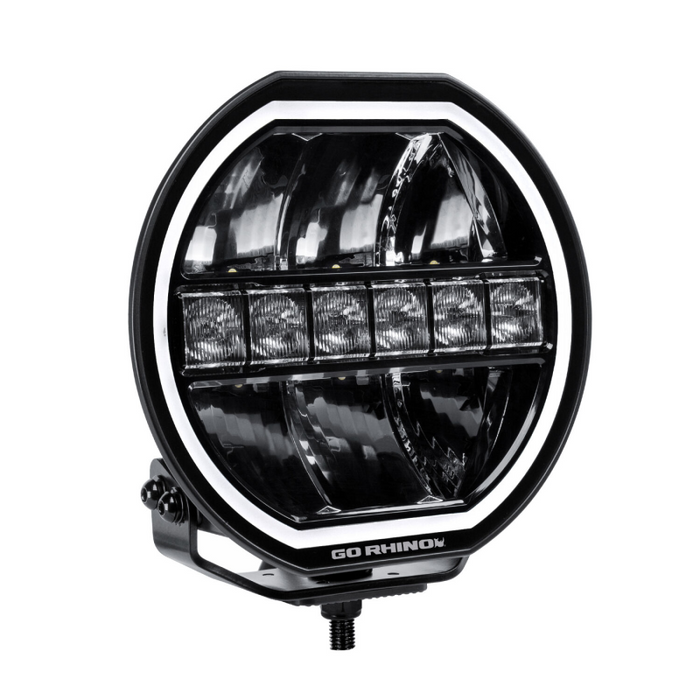 Go Rhino Blackout Series MAXLINE 9" LED Beam with Multi Daytime Running Light Model 751440911CRS