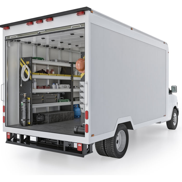 Ranger Design HVAC Van Shelving Package for 14' Box Truck - Enclosed Trailer Model BTL-12