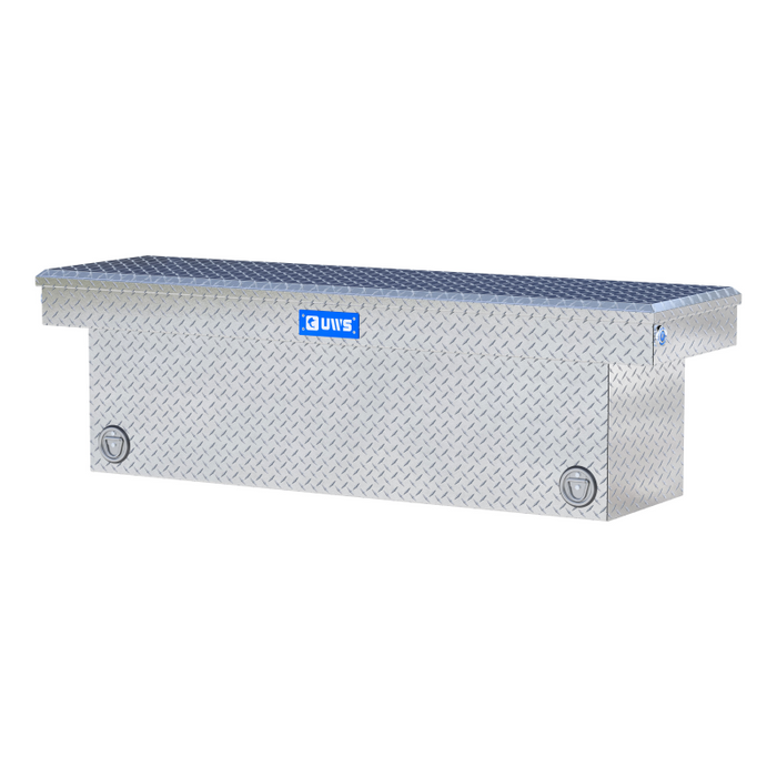 UWS 69" Bright Aluminum Deep Push Button Crossover Truck Tool Box Model TBSD-69-PB