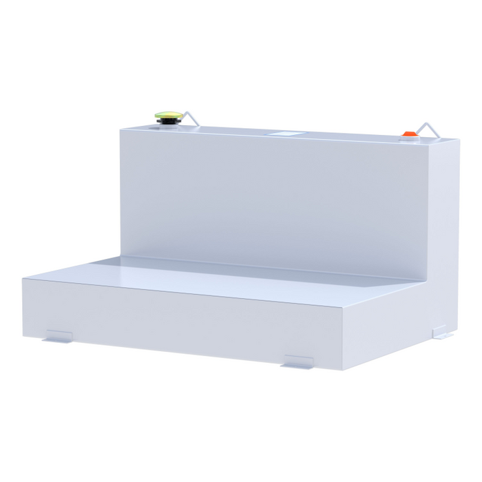 UWS White 85-Gallon L-Shape Steel Transfer Tank Model ST-85-L-W
