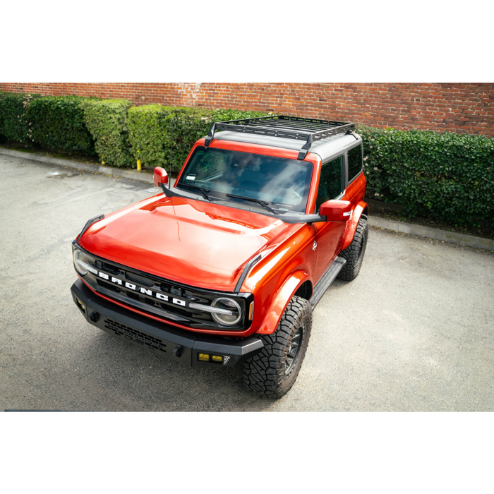 DV8 Offroad 2021-2025 Ford Bronco 2-Door Hard Top Roof Rack Model RRBR-03