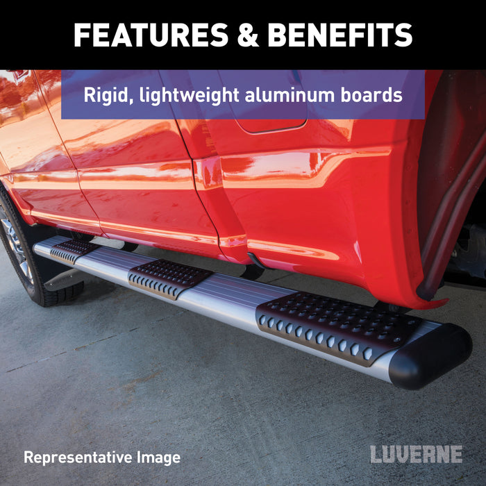 Luverne O-Mega II 6" x 36" 100" Silver Aluminum Step Nerf Bars Model 583100-570747