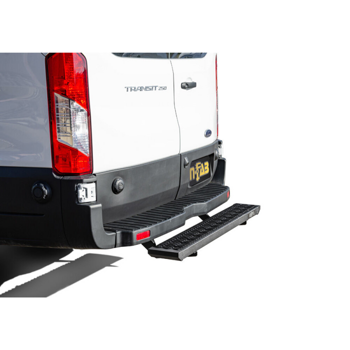 N-Fab Growler Rear Door Bed Step For Select 19-24 Transit Van Textured Black Model GFF19VR-TX