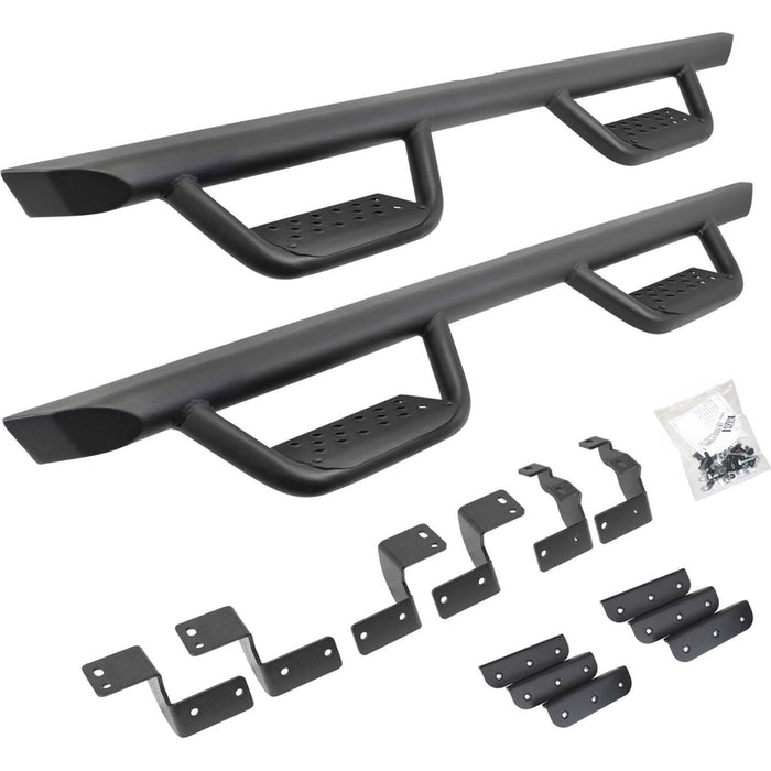 Go Rhino Dominator Xtreme D2 Side Steps with Rocker Panel Mounting Bracket Kit Model D224427T
