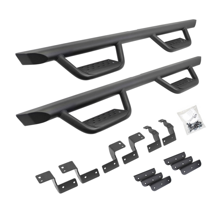 Go Rhino Dominator Xtreme D2 Side Steps with Rocker Panel Mounting Bracket Kit Model D224425T