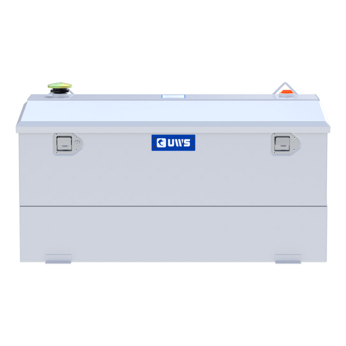 UWS White 75-Gallon Steel-Aluminum Combo Transfer Tank Model ST-75-COMBO-W
