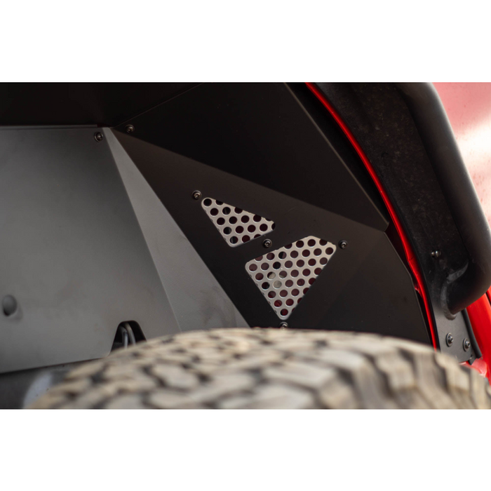 DV8 Offroad 2018-2024 Jeep Wrangler JL JLU Rear Inner Fenders Model INFEND-06RB