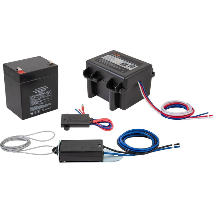 CURT Soft-Trac 1 Trailer Breakaway Switch Kit System with Battery and Charger Model 52040
