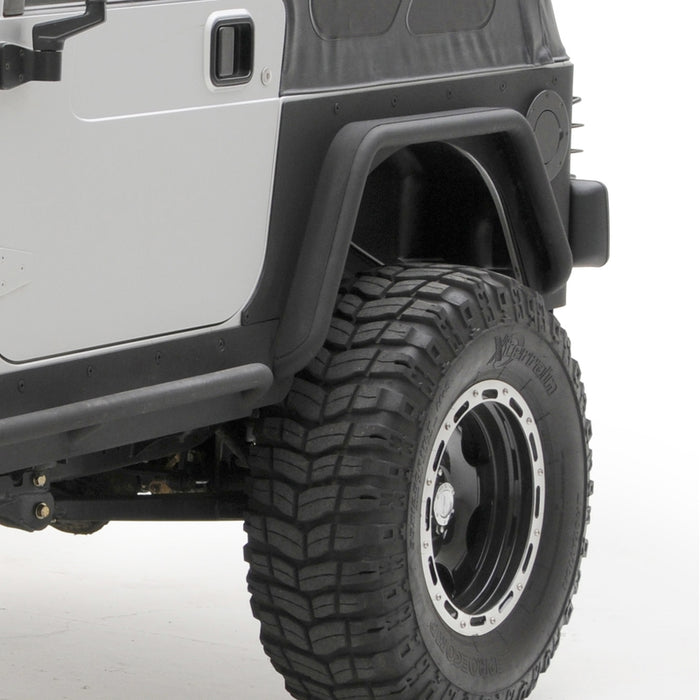Smittybilt XRC Rear 3" Fender Flate Pair - Textured Black (97-06 TJ) Model 76875