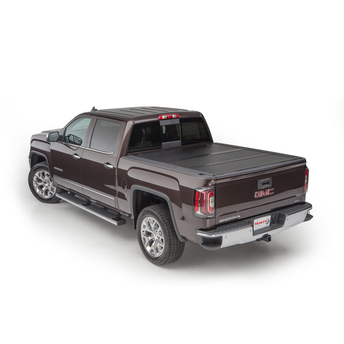 TrailFX Hard Tri-Fold Tonneau Cover Low Profile Black Plastic Model TFX5526