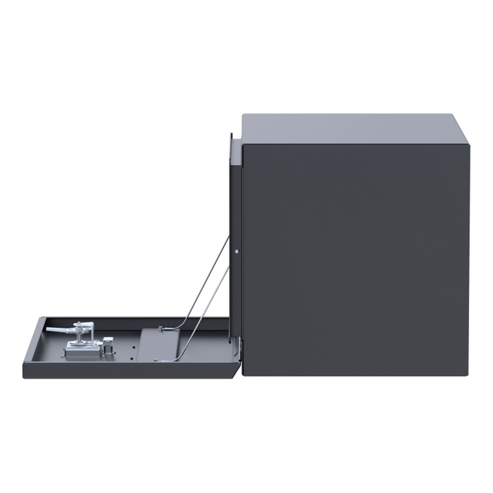 UWS Matte Black Steel 24" Single-Door Underbody Tool Box Model ST-TBUB-24-MB