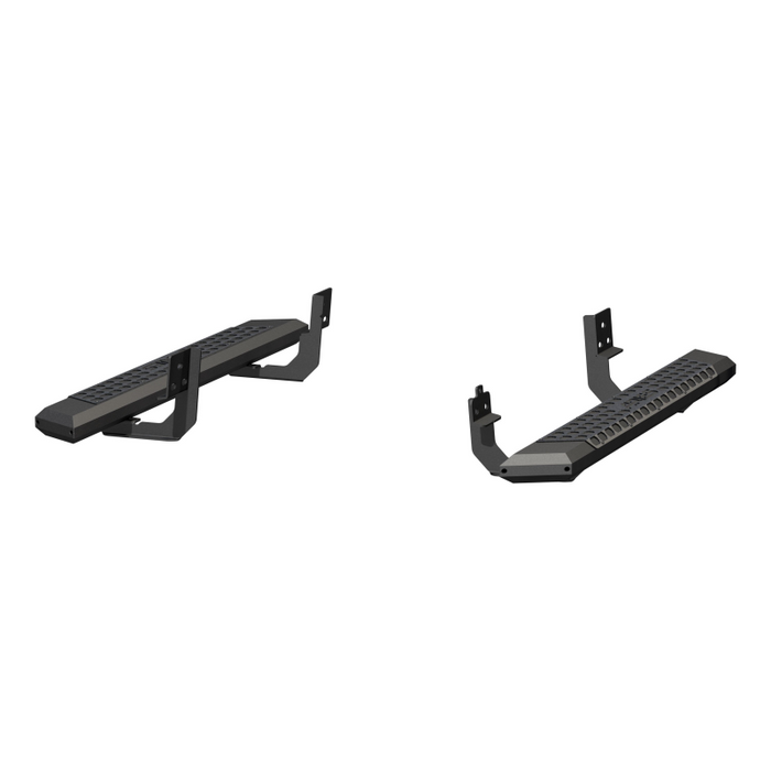 ARIES AdvantEDGE 5-1/2" x 53" Black Aluminum Running Boards Model 2556001