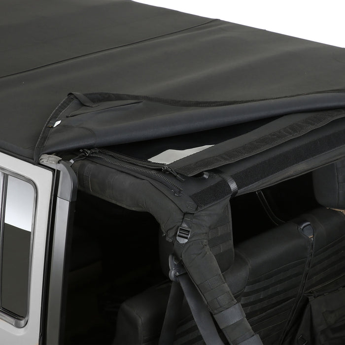 Smittybilt Bowless Combo Top Kit w/ Tinted Windows - Black Diamond (07-18 JKU) Model 9083135K