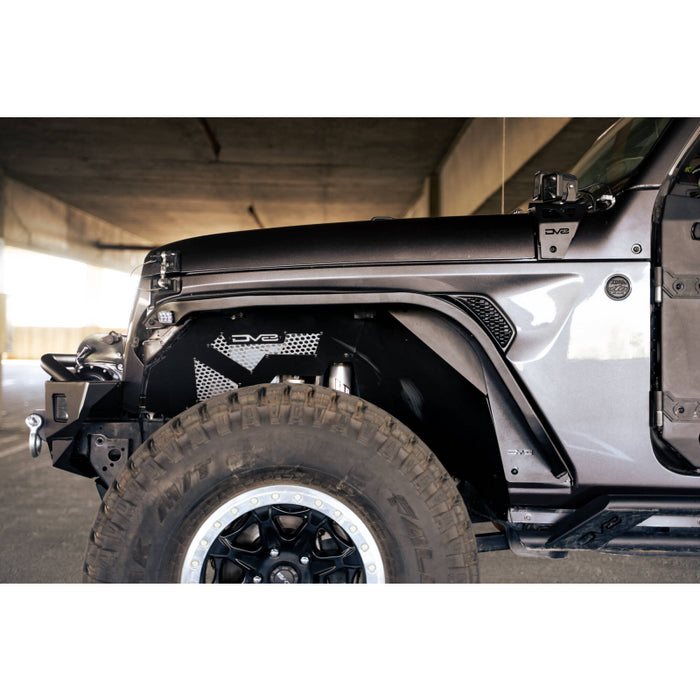 DV8 Offroad 2018-2025 Jeep Wrangler JL JLU Slim Fender Flares Model FDJL-07