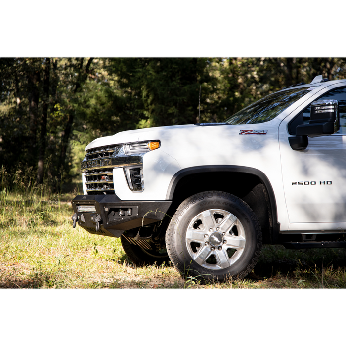 Bodyguard A2L Front Base - W/O Sensor Cutouts Single Light Bar Cutout Texture Black Powder Coat Model GAC20BNTNN