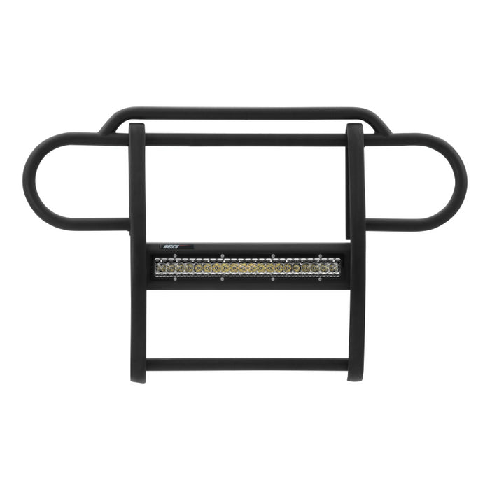 ARIES Pro Series Black Steel Grille Guard with Light Bar, Select Jeep Wrangler JK Model 2170000