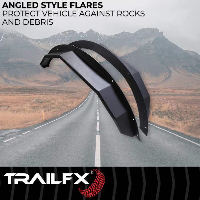 TrailFX Rear Angle Tube Fender Flare Model BR008T