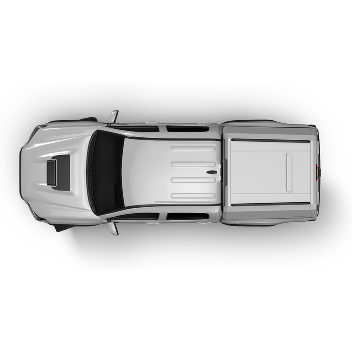 SmartCap OEM White Truck Bed Cap EVOh Hatchback Series w/ Vertical Locks Model EH1316-WH