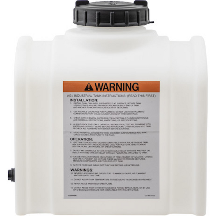 Buyers 8 Gallon Domed Storage Tank - Polyethylene 16x12x15 Inch Model 82123879