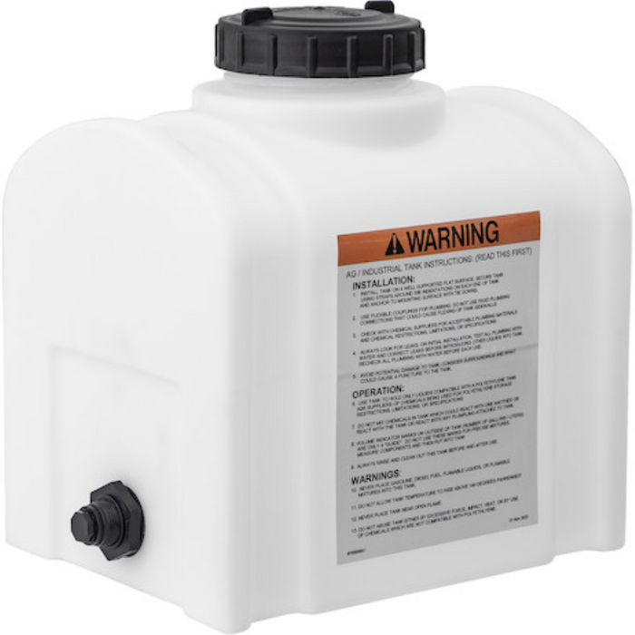 Buyers 8 Gallon Domed Storage Tank - Polyethylene 16x12x15 Inch Model 82123879