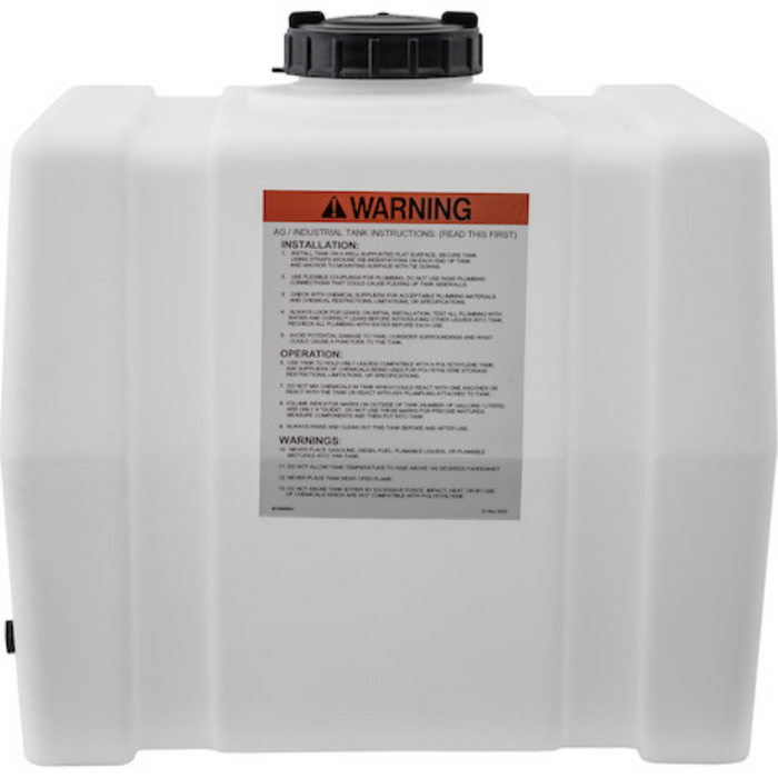 Buyers 30 Gallon Square Storage Tank -  Polyethylene 24x19x22 Inch Model 82123909