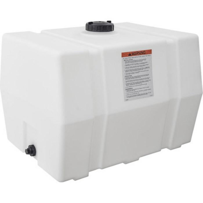 Buyers 100 Gallon Square Storage Tank - Polyethylene 38x30x29 Inch Model 82123929