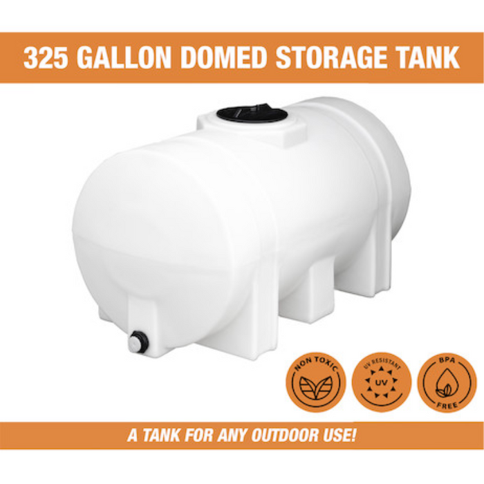 Buyers 325 Gallon Storage Tank with Legs - Polyethylene 72x38x39 Inch Model 82124259