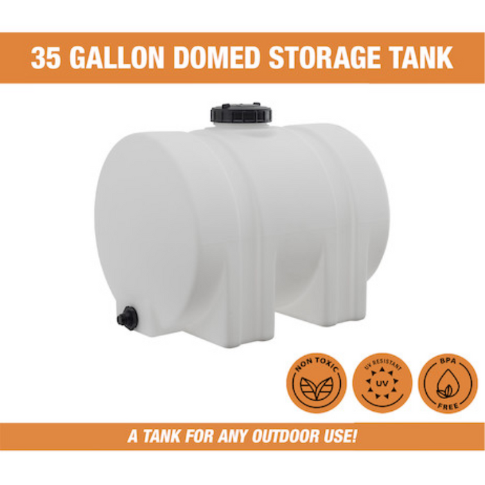 Buyers 35 Gallon Storage Tank with Legs - Polyethylene 31x20x23 Inch Model 82126189