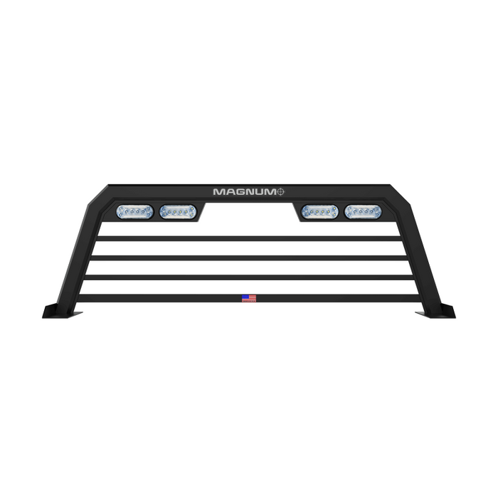 Magnum Truck Racks Headache Rack High Pro Regular Bars Matte Black Model 717HPBRA2NB