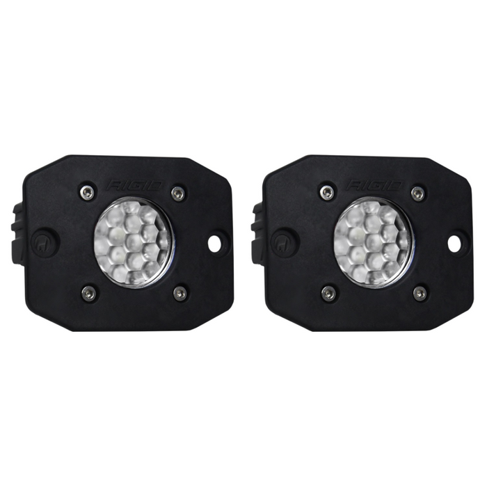 Rigid Industries Ignite Back-Up Kit, Diffused Lens, Flush Mount, Black Housing, Pair Model 20641