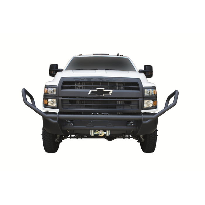Go Industries Welded Winch Grille Guard w/Carrier - Black Model ET004
