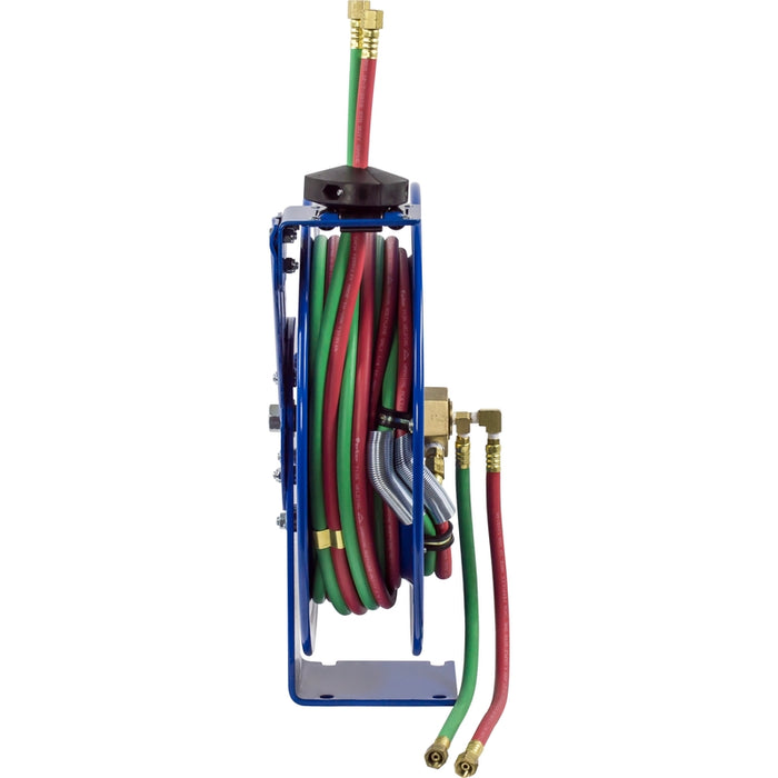 P-W Series Spring Driven Welding Hose Reel 1/4 in. x 35 ft. oxy-acet - Hose Included 200 PSI Model P-W-135