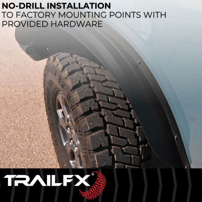 TrailFX Front Flat Fender Flare Model BR005T
