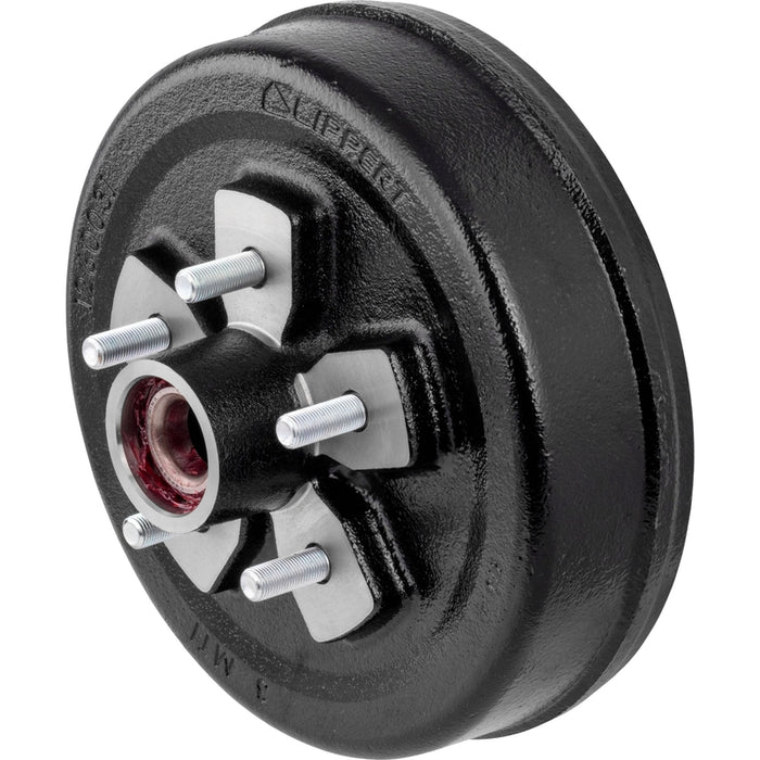 CURT 2024013264 10" Brake Drum Hub Complete Kit with Installed Bearings, 5 on 4.5", 1/2" Stud, 3,500-lb. Axles Model 2024013264