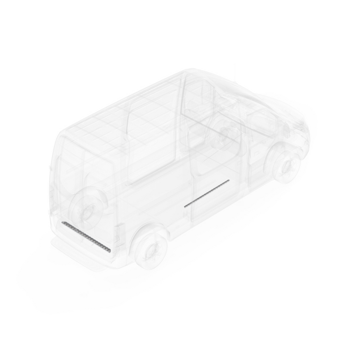 LEGEND Aluminum Floor Sill Set Dual Side Doors Mercedes Sprinter (all WB lengths) Cargo Van Model 109-151-1010.2