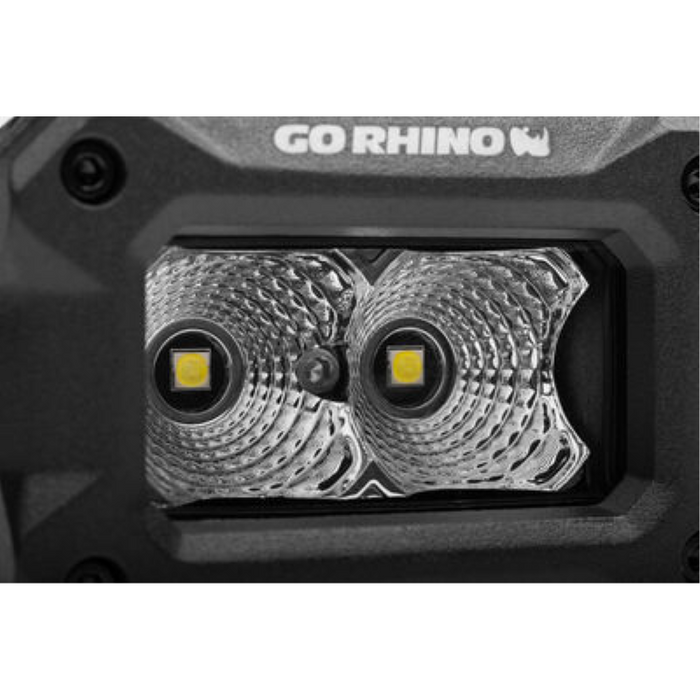 Go Rhino Bright Series 3x2 Rectangular LED Flood Lights Model 751003023FBS