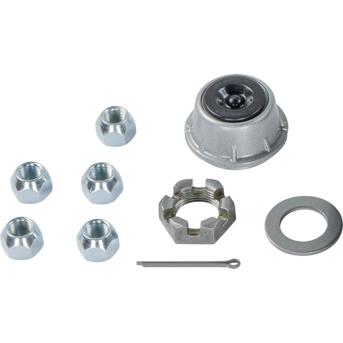 CURT Complete Pre-Greased Hub Assembly with Lug Nuts - 3,500-lb. Axles, 1/2" Stud Model 2024013263
