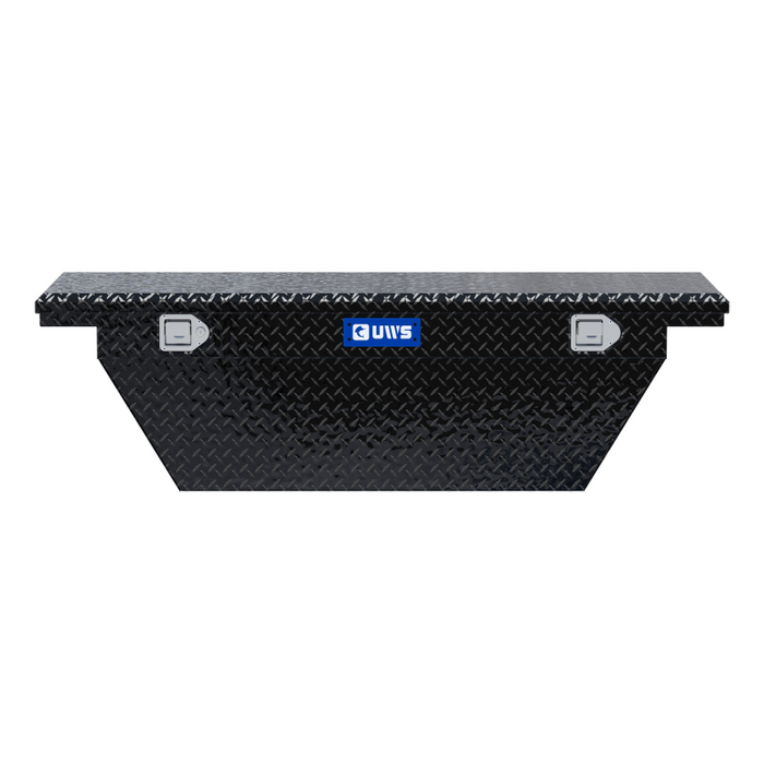 UWS 60" Deep Angled Truck Tool Box, Low Profile (LTL Shipping Only) Model TBSD-60A-LP-BLK