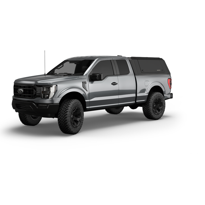 SmartCap Matte Black Truck Bed Cap EVOa Adventure Series w/ Horizontal Locks Model EA0301-MB