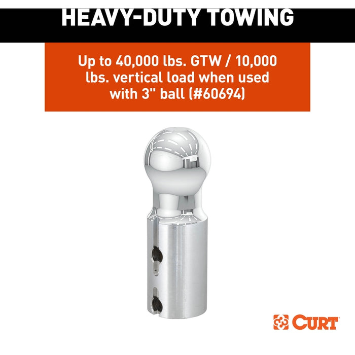 CURT PowerHaul Double Lock Gooseneck Hitch, Fits Select Ford F-250, F-350, F-450 Super Duty Model 60703