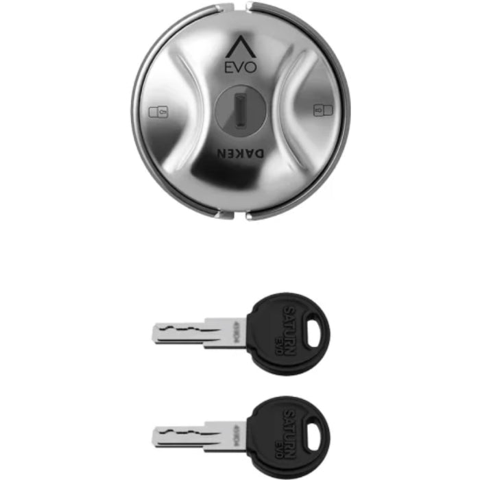 Holman SATURN EVO Daken Lock (Silver, 1 pc, 2 keys) Model 84200
