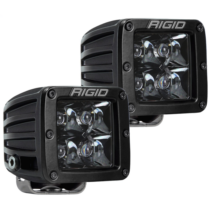 Rigid Industries D-Series PRO Midnight Edition, Spot Optic, Surface Mount, Pair Model 202213BLK