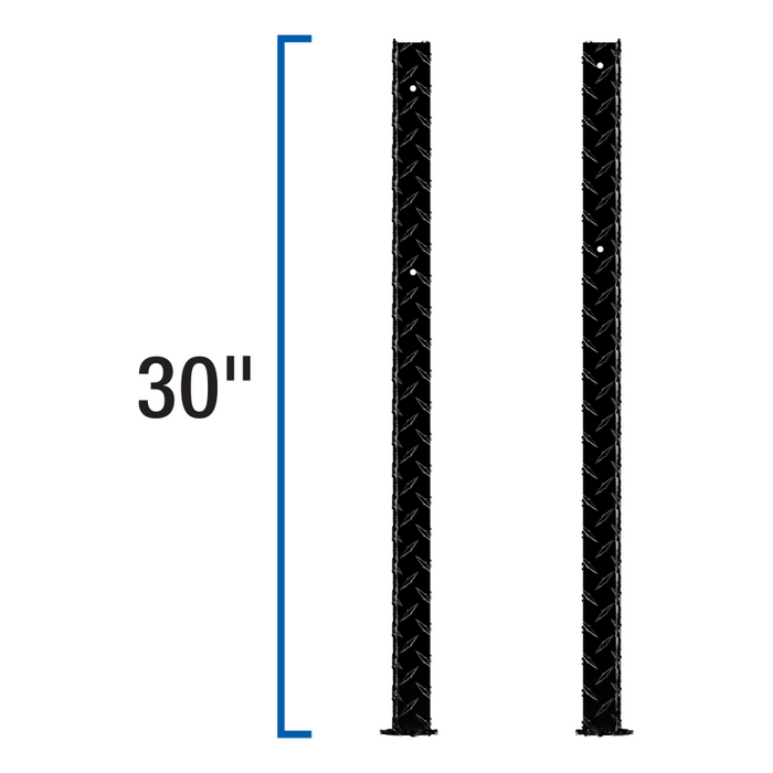 UWS Replacement Topside Truck Tool Box Leg Model TBTS-LEGS-BLK