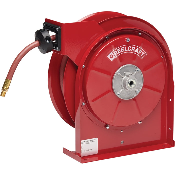 ReelCraft Series 5000 1/4 in. x 50 ft. Premium Duty Hose Reel - 300 PSI Air/Water Model 5450OLP