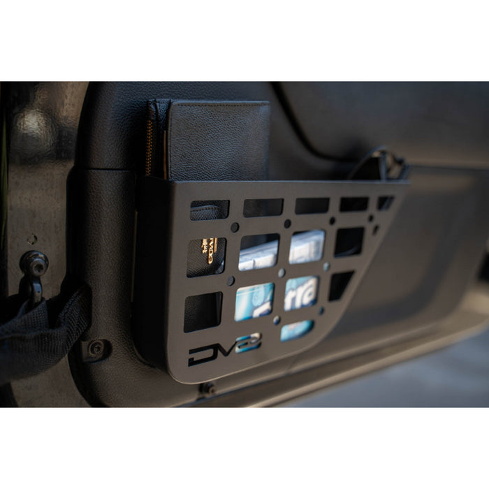 DV8 Offroad 2011-2018 Jeep Wrangler JK 2-Door Slim Front Door ONLY Molle Pockets Model MPJK-07