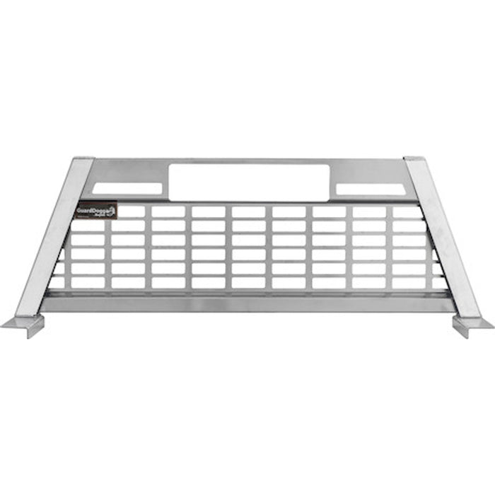Buyers Products 20.20-inch Tall Gloss White Aluminum GuardDogg Pickup Truck Headache Rack Bundle with Mounting Brackets 851306