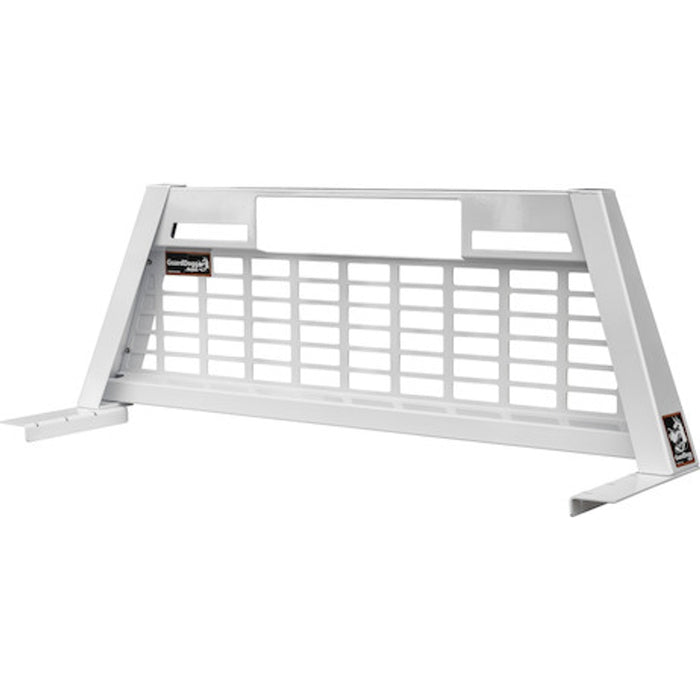 Buyers Products 20.20-inch Tall Gloss White Aluminum GuardDogg Pickup Truck Headache Rack Bundle with Mounting Brackets 851306