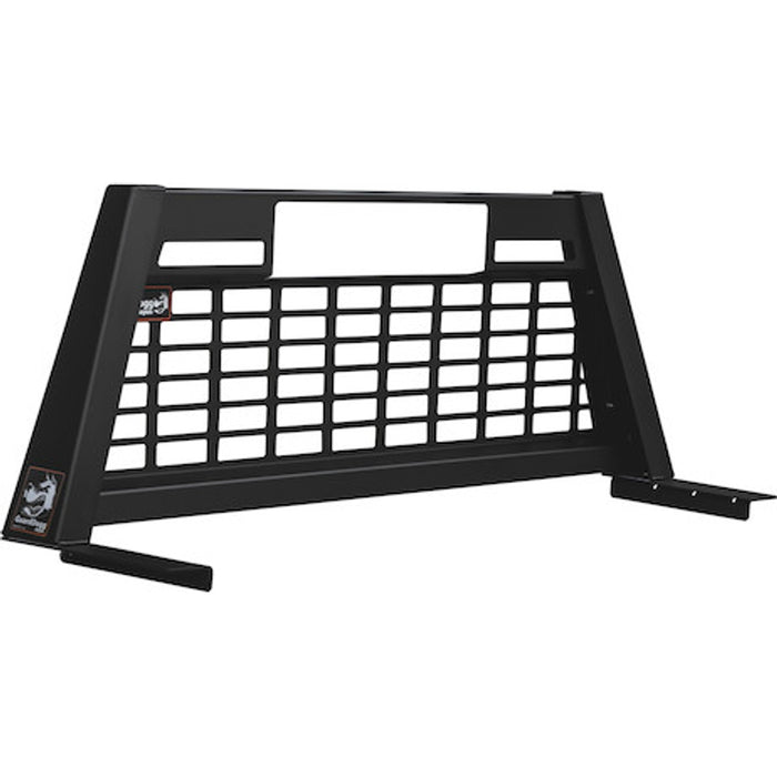 Buyers Products 25.00-Inch Tall Matte Black Aluminum GuardDogg Pickup Truck Headache Rack Bundle with Mounting Brackets 851665