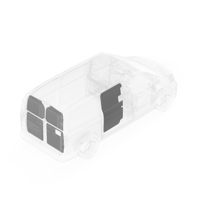 LEGEND DuraTherm Door Liner ONLY - Rear Liftgate Mercedes Metris 126" Wheelbase Cargo Van Low Roof - Textured Grey Model 153-114-2613.7