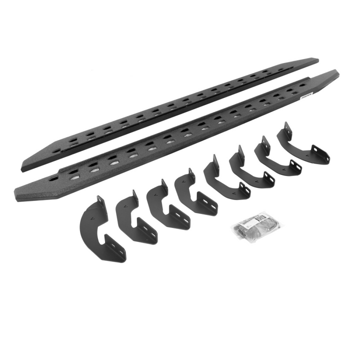 Go Rhino RB20 Slim Line Running Boards with Brackets Kit For Crew Max Only Model 69441687ST